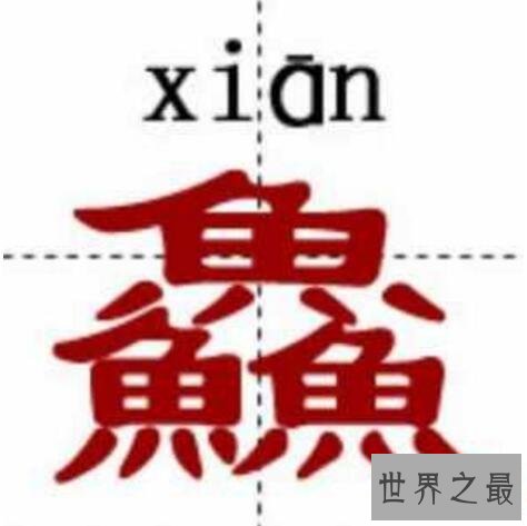 中国最牛的十个汉字，姦鱻麤羴(中国人都不认识)