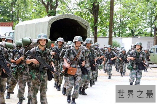 解放军五大战区排名，中部战区兵力为总兵力的四分之一