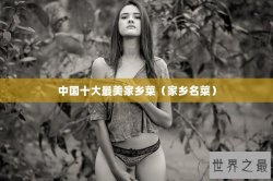 中国十大最美家乡菜（家乡名菜）