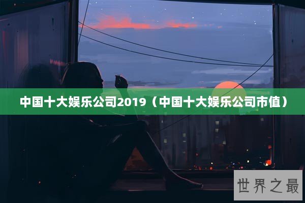 中国十大娱乐公司2019（中国十大娱乐公司市值）