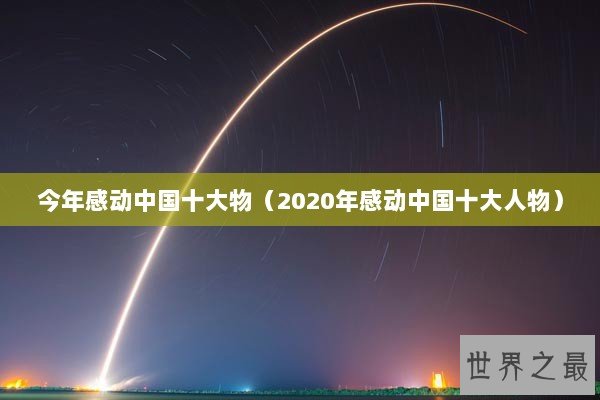 今年感动中国十大物（2020年感动中国十大人物）