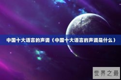 中国十大语言的声调（中国十大语言的声调是什么）