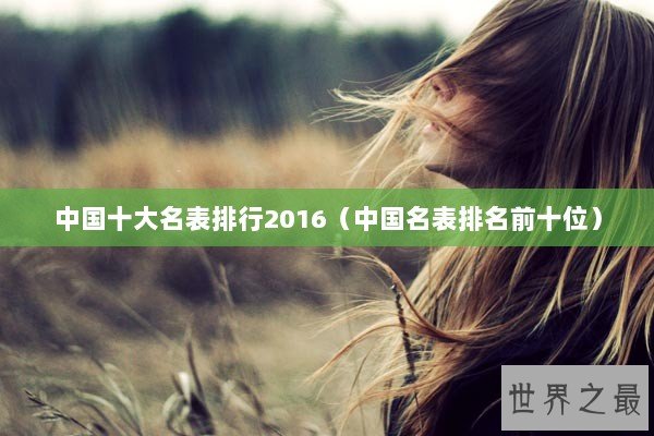 中国十大名表排行2016（中国名表排名前十位）