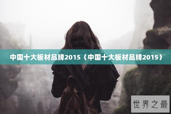 中国十大板材品牌2015（中国十大板材品牌2015）