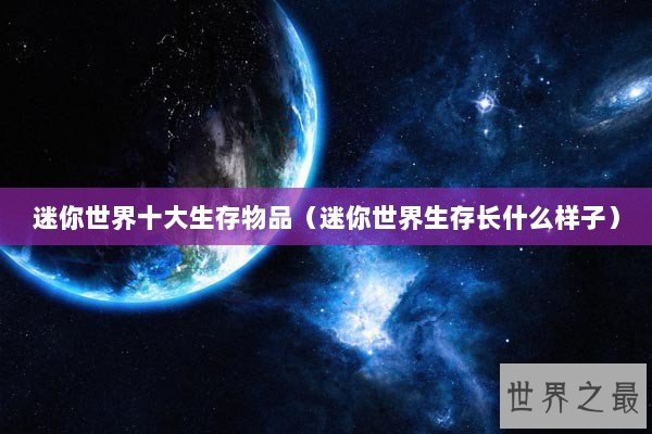 迷你世界十大生存物品（迷你世界生存长什么样子）