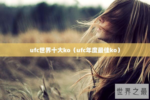 ufc世界十大ko（ufc年度最佳ko）