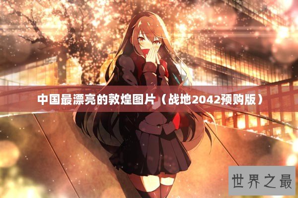 中国最漂亮的敦煌图片（战地2042预购版）