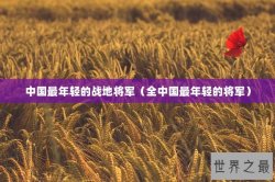 中国最年轻的战地将军（全中国最年轻的将军）