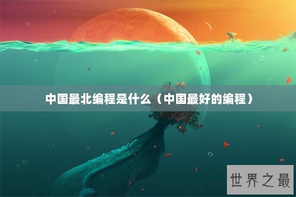 中国最北编程是什么（中国最好的编程）