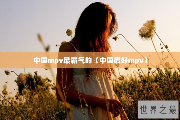 中国mpv最霸气的（中国最好mpv）