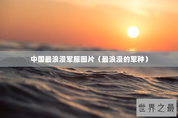 中国最浪漫军服图片（最浪漫的军种）