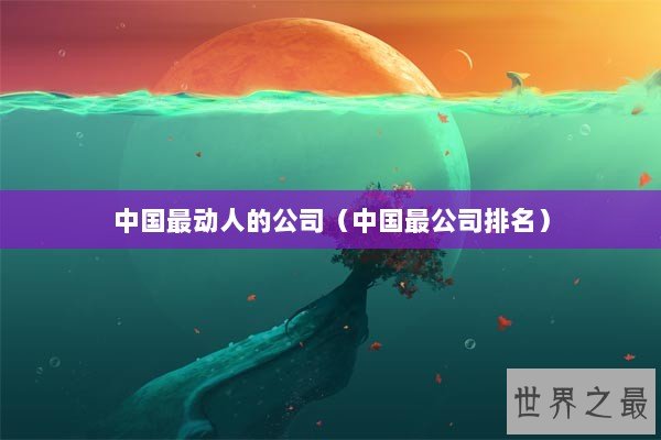 中国最动人的公司（中国最公司排名）