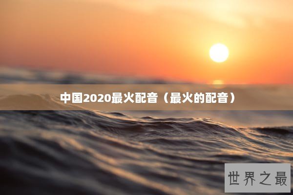 中国2020最火配音（最火的配音）