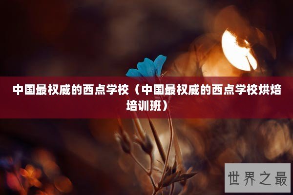 中国最权威的西点学校（中国最权威的西点学校烘焙培训班）