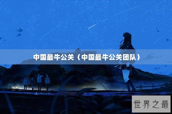 中国最牛公关（中国最牛公关团队）