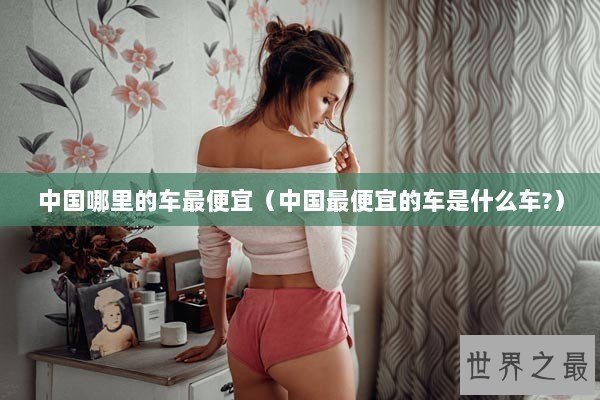 中国哪里的车最便宜（中国最便宜的车是什么车?）