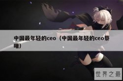 中国最年轻的ceo（中国最年轻的ceo蔡曙）