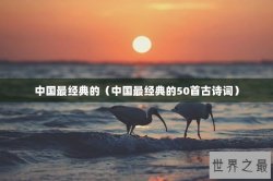 中国最经典的（中国最经典的50首古诗词）