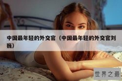 中国最年轻的外交官（中国最年轻的外交官刘巍）