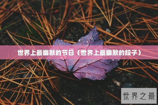 世界上最幽默的节日（世界上最幽默的段子）