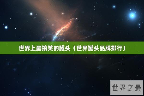 世界上最搞笑的罐头（世界罐头品牌排行）