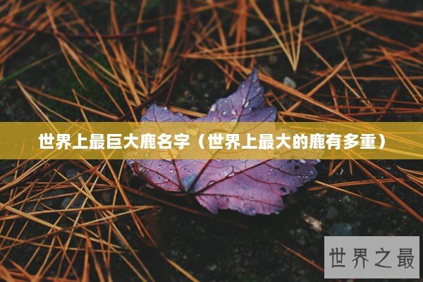 世界上最巨大鹿名字（世界上最大的鹿有多重）