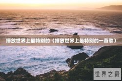 播放世界上最特别的（播放世界上最特别的一首歌）