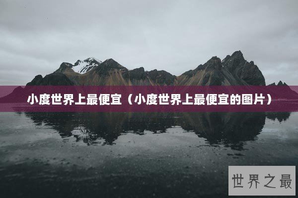 小度世界上最便宜（小度世界上最便宜的图片）