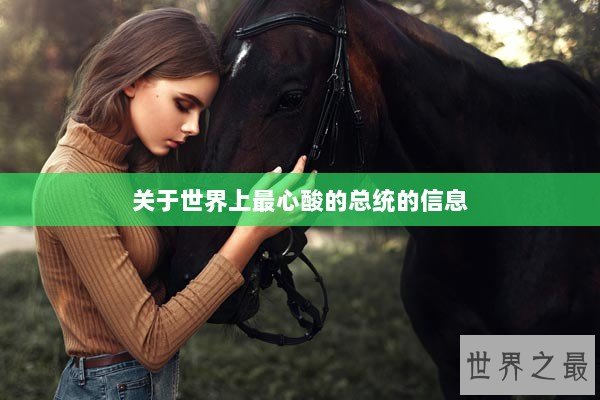 关于世界上最心酸的总统的信息