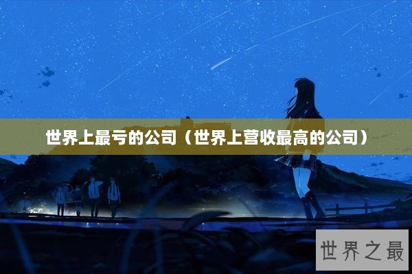 世界上最亏的公司（世界上营收最高的公司）