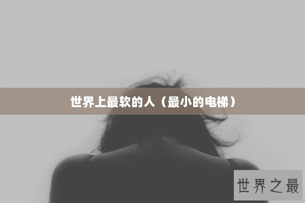 世界上最软的人（最小的电梯）