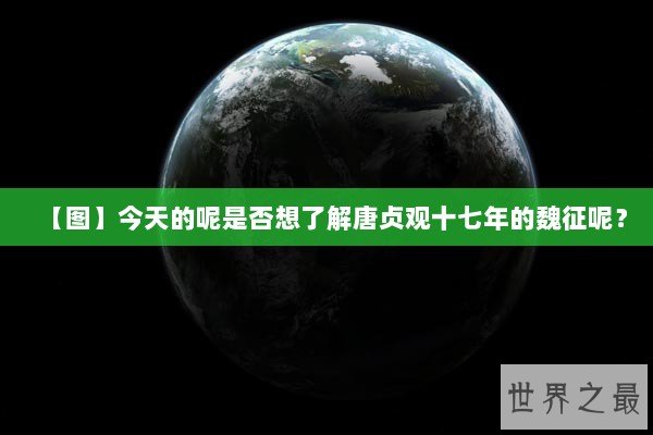 【图】今天的呢是否想了解唐贞观十七年的魏征呢？