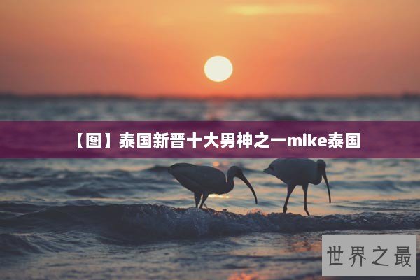 【图】泰国新晋十大男神之一mike泰国