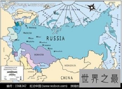 【图】世界上面积最大的国家的地图-俄罗斯地图