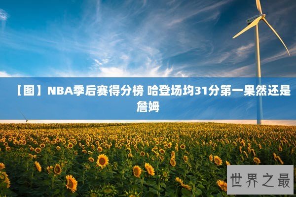 【图】NBA季后赛得分榜 哈登场均31分第一果然还是詹姆