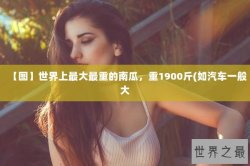 【图】世界上最大最重的南瓜，重1900斤(如汽车一般大